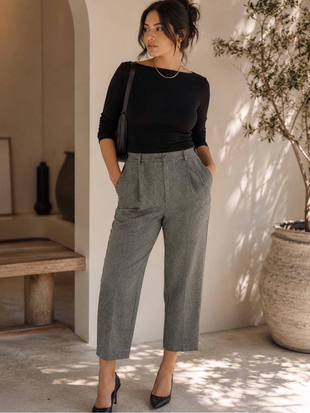 Evan-Picone Women's Dress Pants Size 14 Gray Tailored
Career Pants
